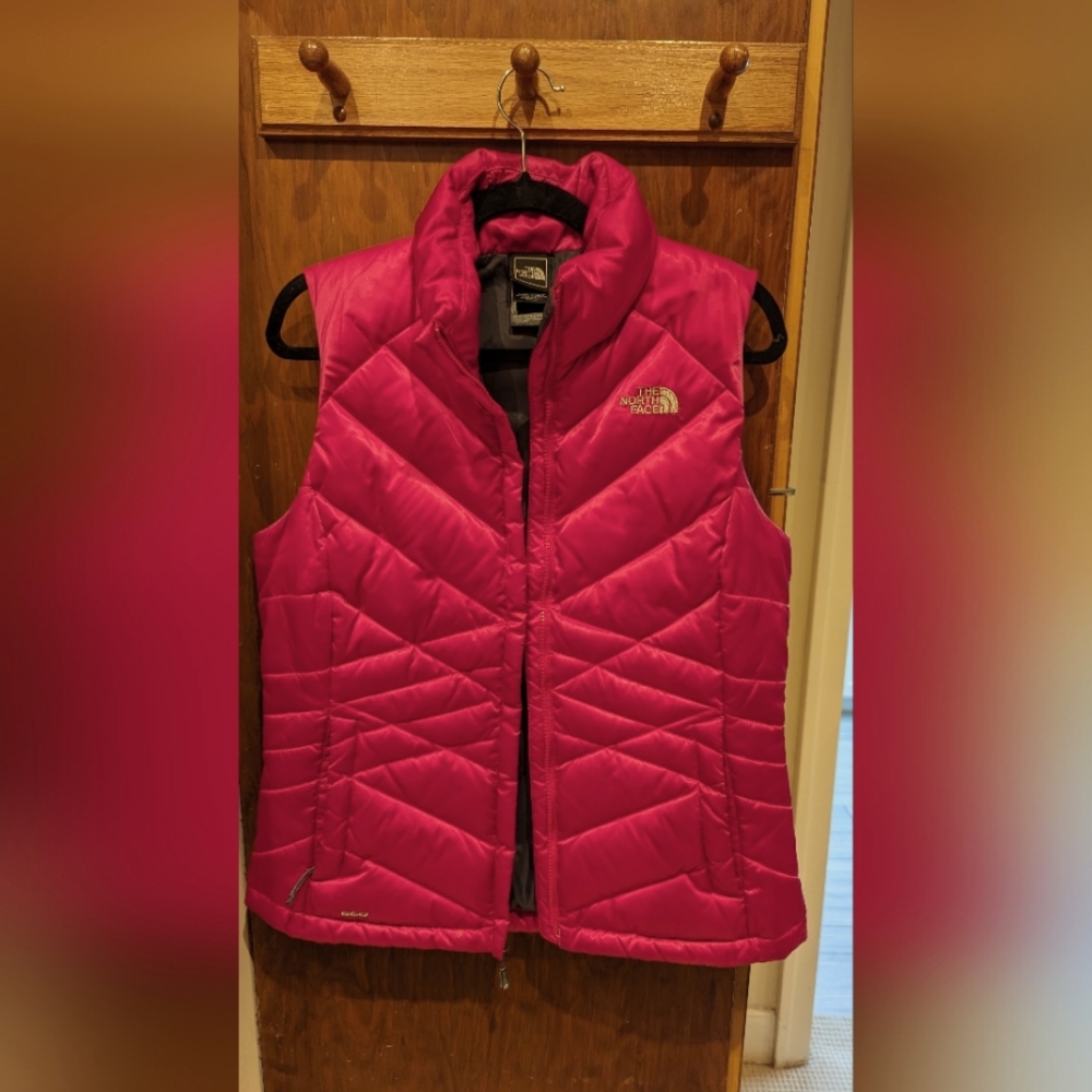 Pink North Face Puffer Vest Size Medium
